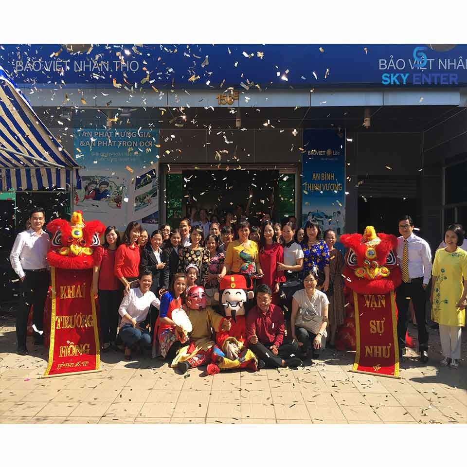 Cung cấp lân sư rồng công ty Bảo Hiểm Bảo Việt